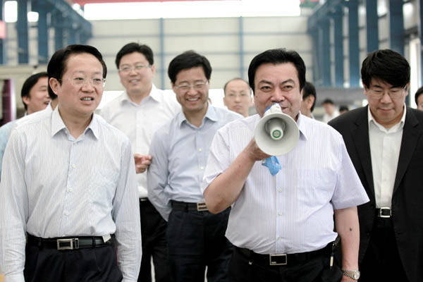 安徽省副省長唐承沛視察中德機床 安徽省副省長唐承沛視察中德機床